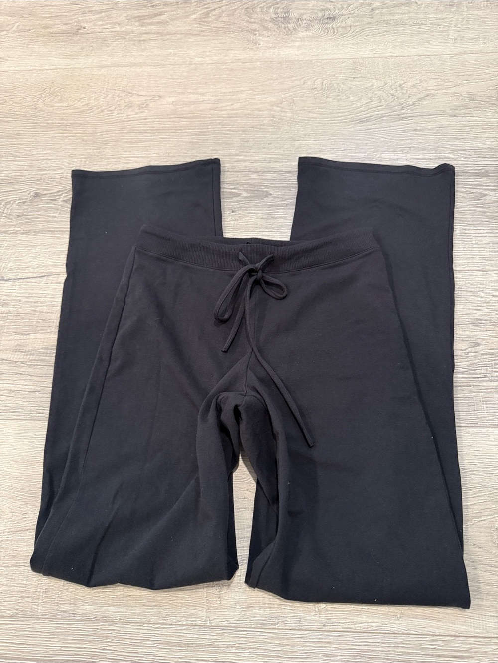 SKIMS Cotton Jersey Straight Leg Pant - Black XS
